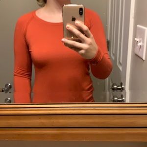 No Boundaries long sleeve orange shirt